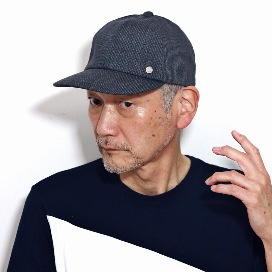 メンズ キャップ 春夏 イタリア生地 Leomaster社 ダックス 帽子 Daks ストライプ柄 麻 リネン チャコールグレー 父の日 D1607 072 Elehelm帽子通販専門店 通販 Yahoo ショッピング