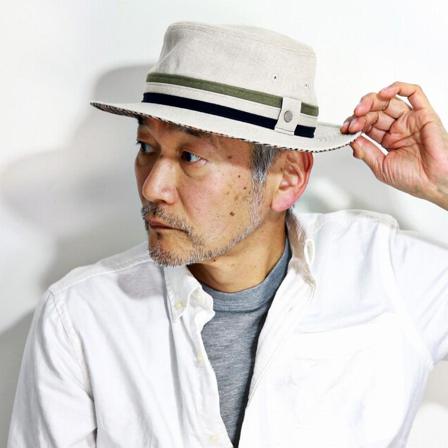 ダックス ハット 春 夏 帽子 サファリハット 麻 リネン バケットハット ブランド メンズ 紳士 サイズ調整機能付き チェック ナチュラル D1608 005 Elehelm帽子通販専門店 通販 Yahoo ショッピング