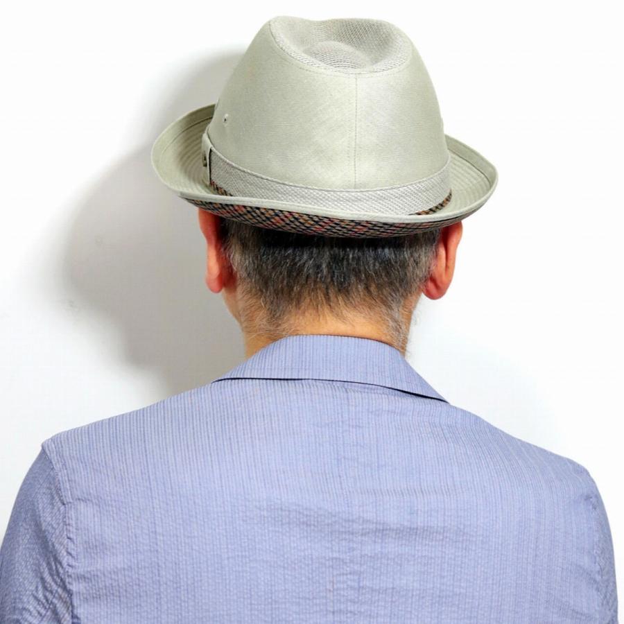 【送料無料】 春夏 【 DAKS 】 ダックス麻混メッシュ中折れHAT オリーブ DAKS（ダックス） 帽子 春夏 麻混メッシュ中折れハット オリーブ