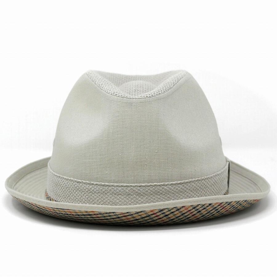 DAKS（ダックス） 帽子 春夏 麻混メッシュ中折れハット オリーブ