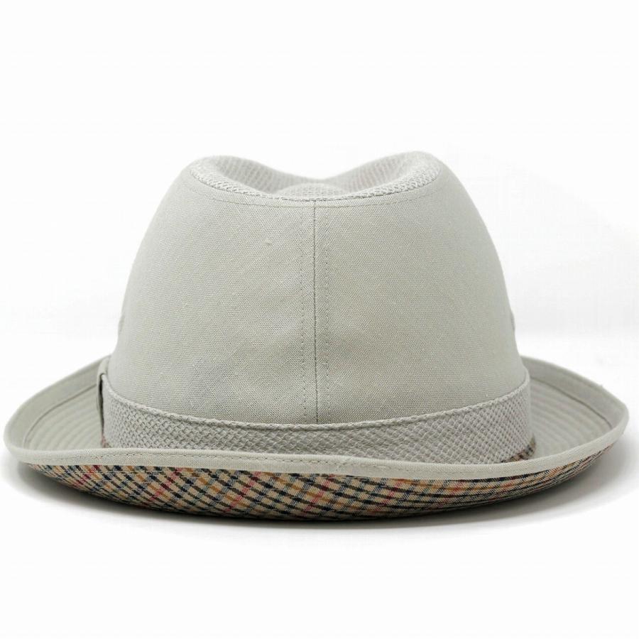 DAKS（ダックス） 帽子 春夏 麻混メッシュ中折れハット オリーブ