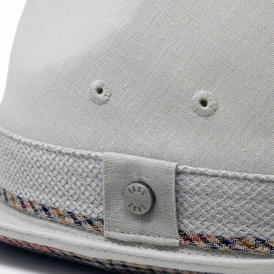 DAKS（ダックス） 帽子 春夏 麻混メッシュ中折れハット オリーブ