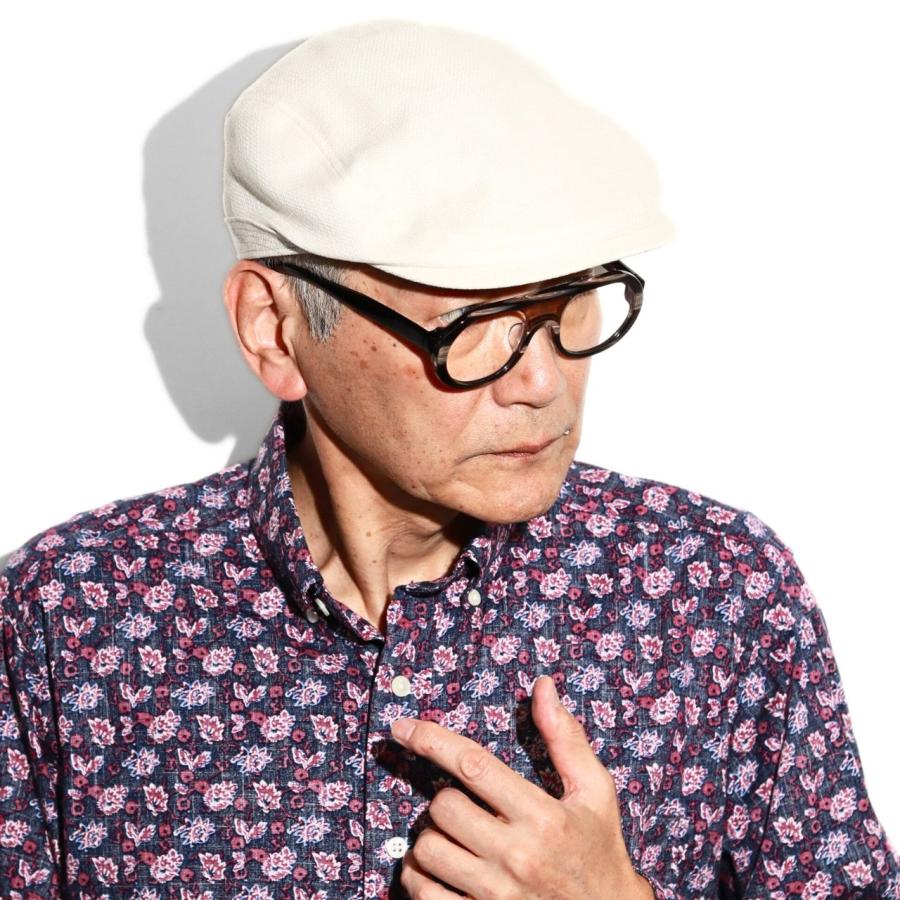 DAKS ダックス ハンチング帽 メンズ 帽子 綿麻プリペラ 春夏 60