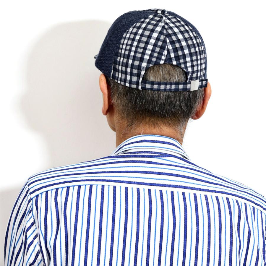 DAKS（ダックス） チェック 麻 メッシュ 涼しい キャップ 春夏 帽子