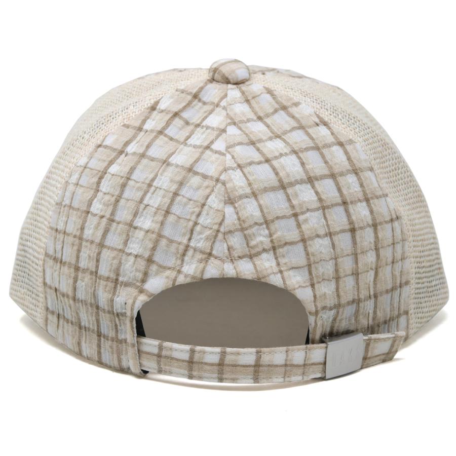 DAKS（ダックス） チェック 麻 メッシュ 涼しい キャップ 春夏 帽子