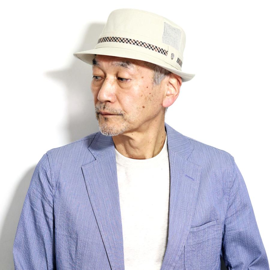 DAKS（ダックス） リネン アルペンハット メンズ 麻 ハット 紳士