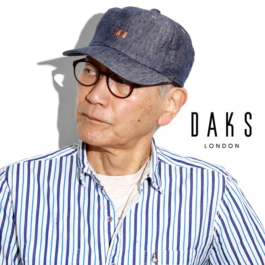 DAKS（ダックス） 帽子 メンズ 春夏 キャップ 涼しい 麻素材 リネン100