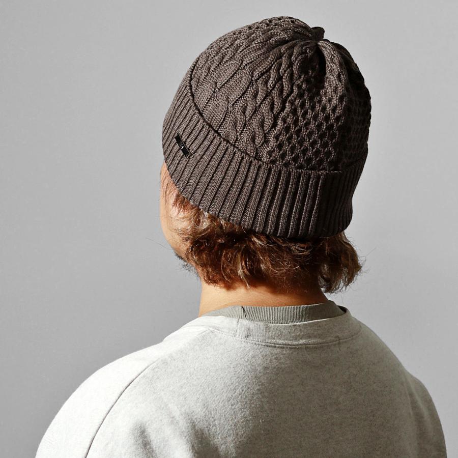DAKS ニット帽 帽子 秋冬 メンズ 毛糸 ケーブル ニットワッチ