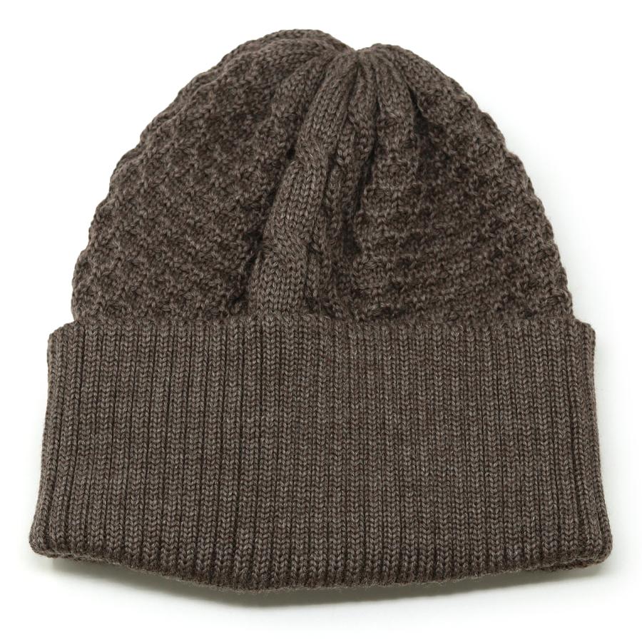 【Toque】 新品✨ブラウン ニット帽 DAKS（ダックス） ニット帽 帽子 秋冬 メンズ 毛糸 ケーブル ニット