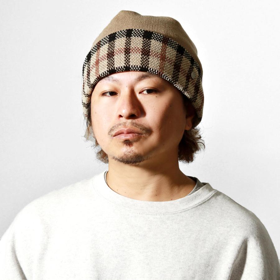 DAKS（ダックス） ニット メンズニット帽 メンズ チェック サーミック