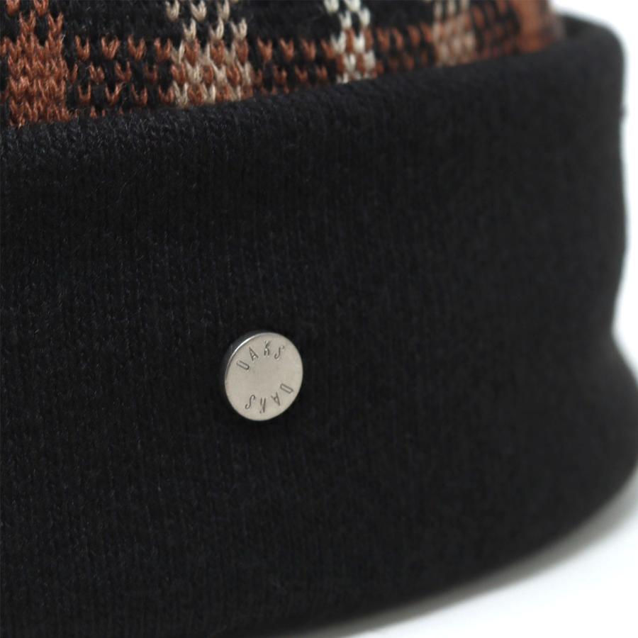 DAKS（ダックス） ニット帽 メンズ チェック ハウスチェック ニット