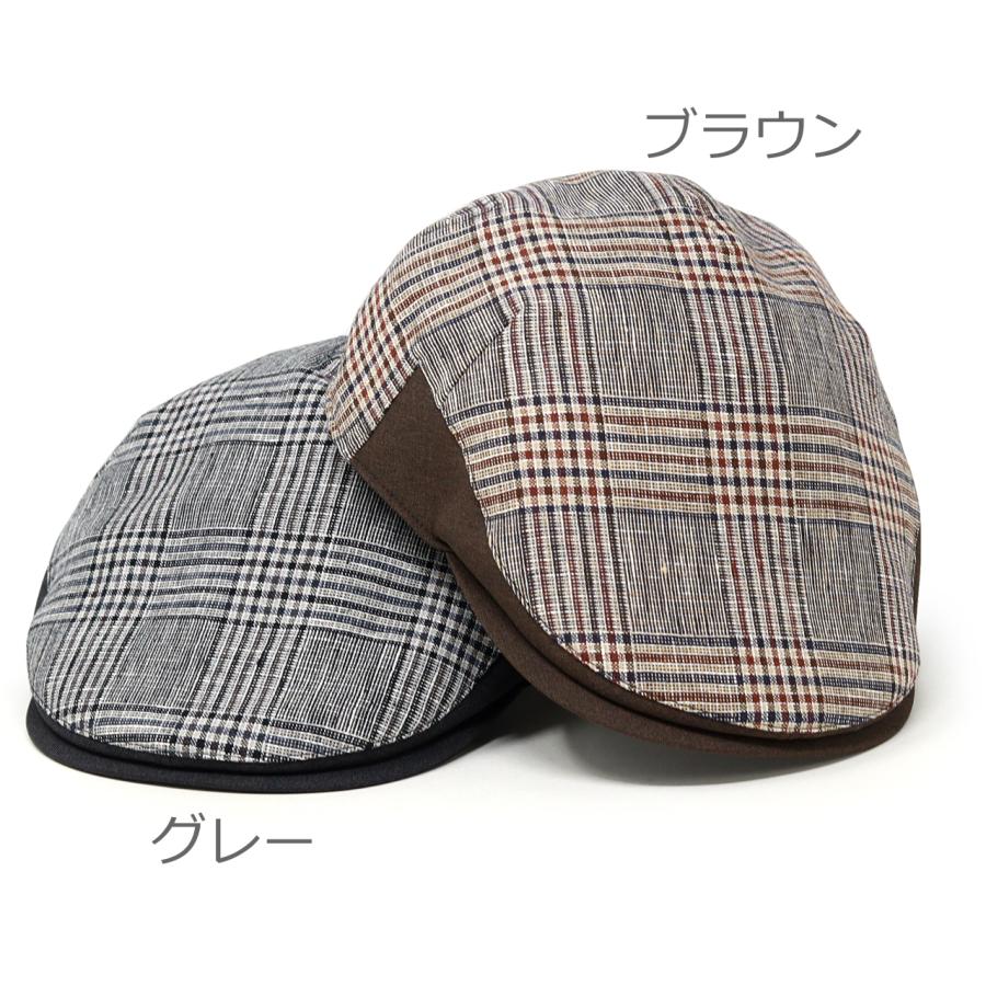 DAKS（ダックス） 帽子 メンズ 春夏 ハンチング帽 チェック 柄