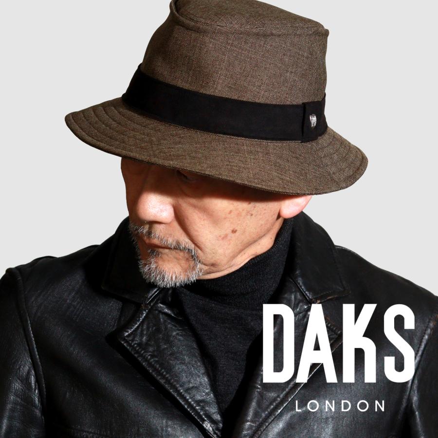 DAKS（ダックス） ハット メンズ シャークスキン リバレックス生地