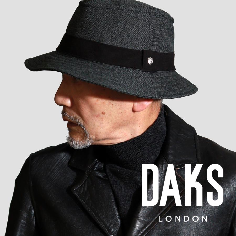 DAKS（ダックス） 帽子 メンズ 畳める 洗える マニッシュハット 秋冬