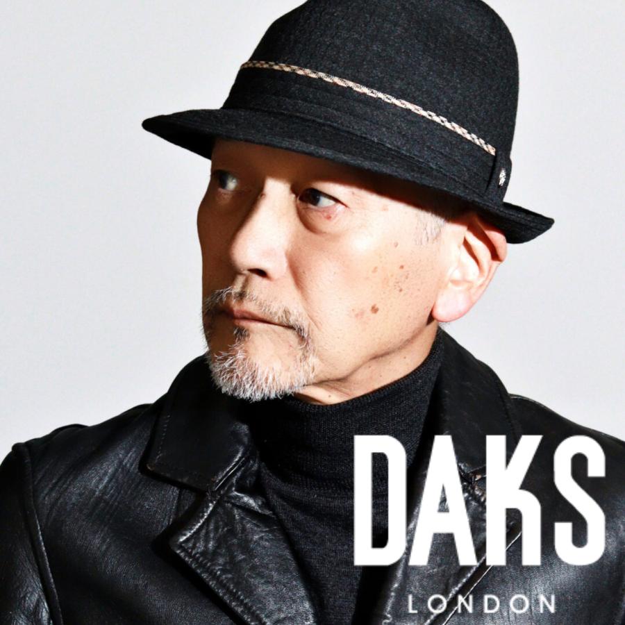 DAKS（ダックス） 中折れハット 秋冬 帽子 メンズ ニューレスコー 千鳥 