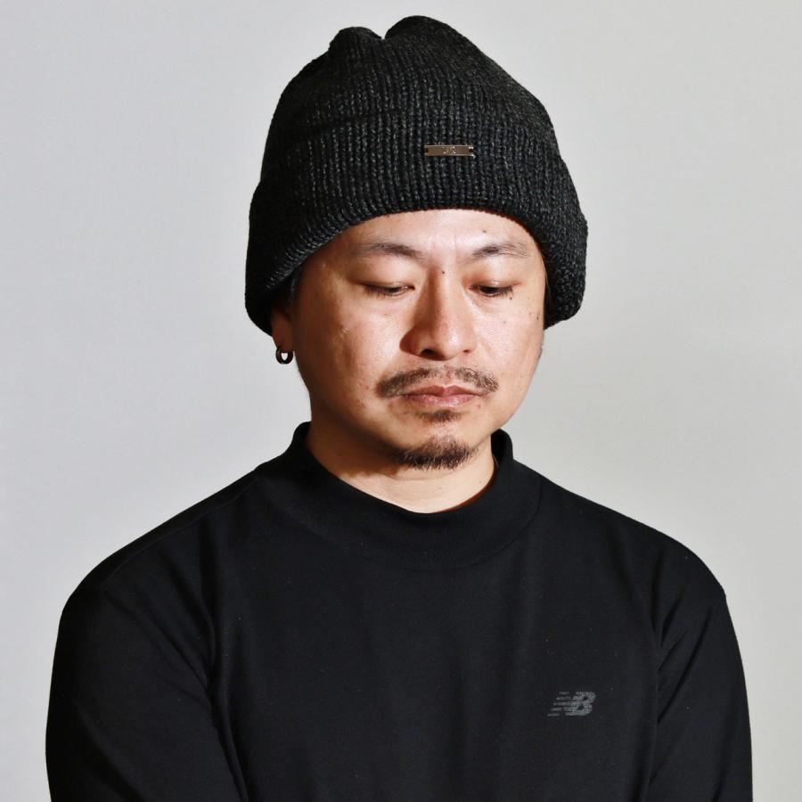 DAKS（ダックス） ニット帽 メンズ 二重編み 杢調 ニット帽子 秋冬