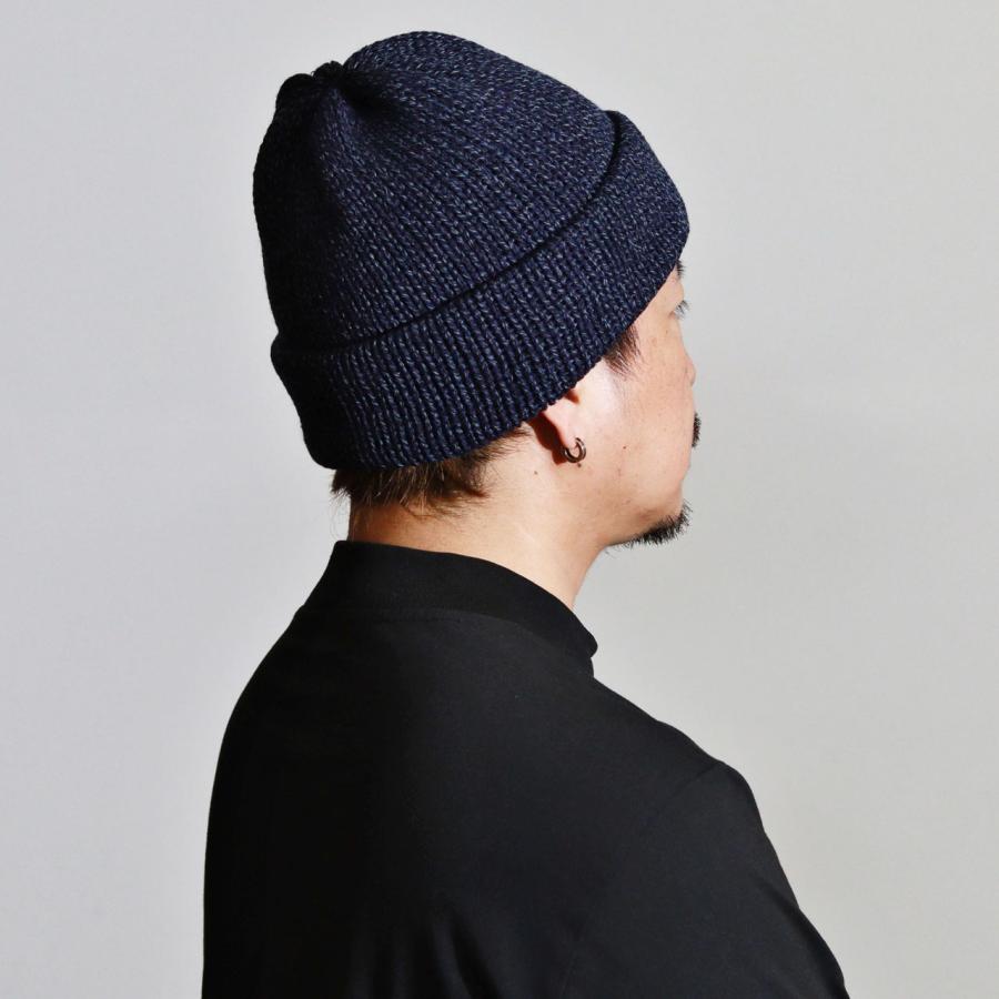 DAKS（ダックス） ニット帽 メンズ 二重編み 杢調 ニット帽子 秋冬