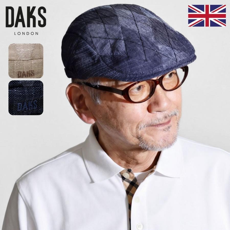 DAKS（ダックス） ハンチング メンズ カラミリネン ハンチング帽