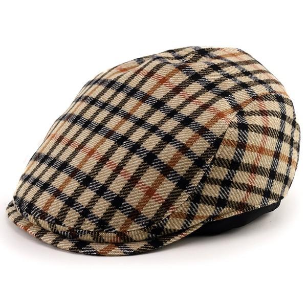 DAKS（ダックス） ハンチング チェック カシミヤ ウール 秋冬 メンズ