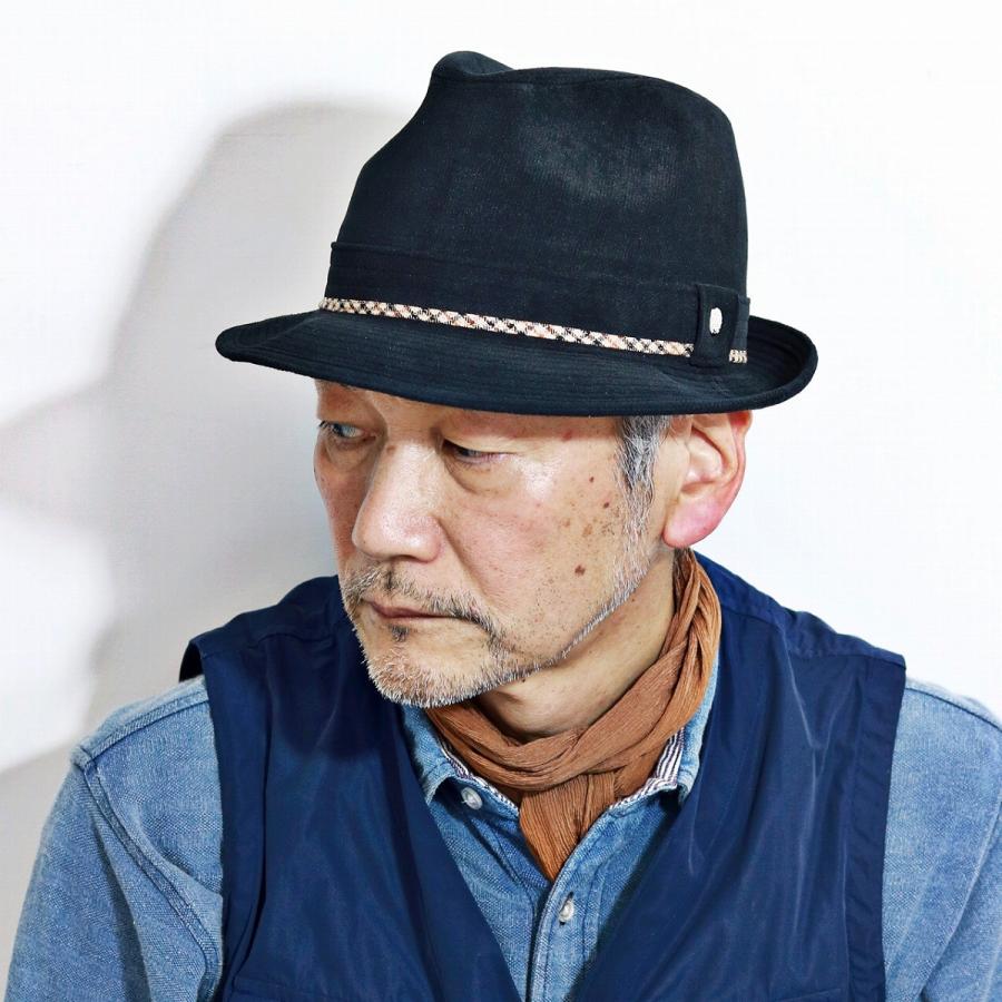 Daks ハット Olfeピケ素材 グレンチェック ダックス 中折ハット メンズ 紳士 ニューレスコー 日本製 秋 冬 ハット 帽子 メンズ 黒 ブラック D3713 011 Elehelm帽子通販専門店 通販 Yahoo ショッピング
