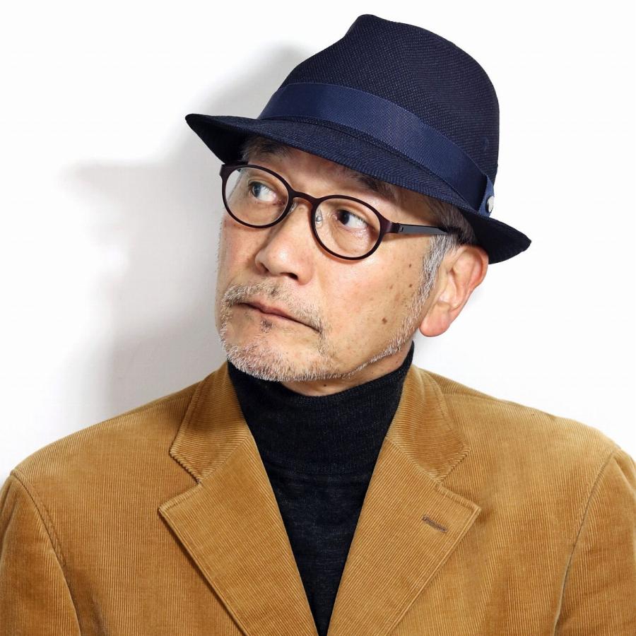ハット ダックス 秋 冬 バーズアイ 中折れハット ブランド Daks メンズ 紳士 帽子 大きいサイズ サイズ調整 紺 ネイビー D3753 013 Elehelm帽子通販専門店 通販 Yahoo ショッピング