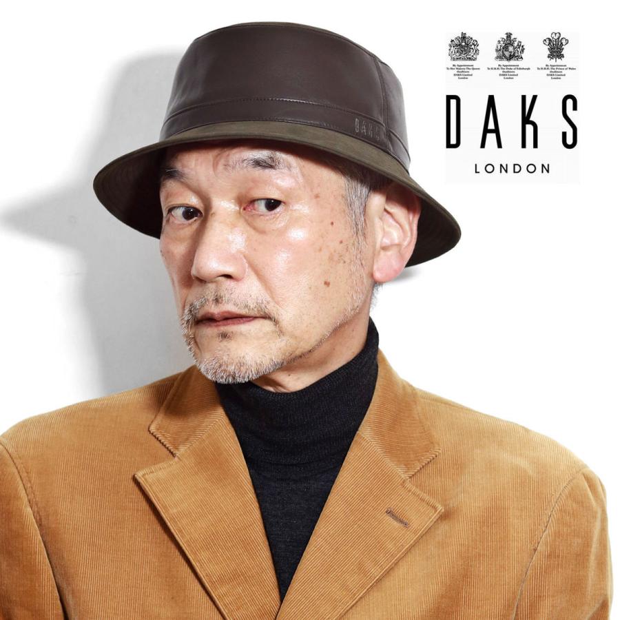 DAKS（ダックス） シープスキン 帽子 メンズ サハリハット 秋冬 羊革