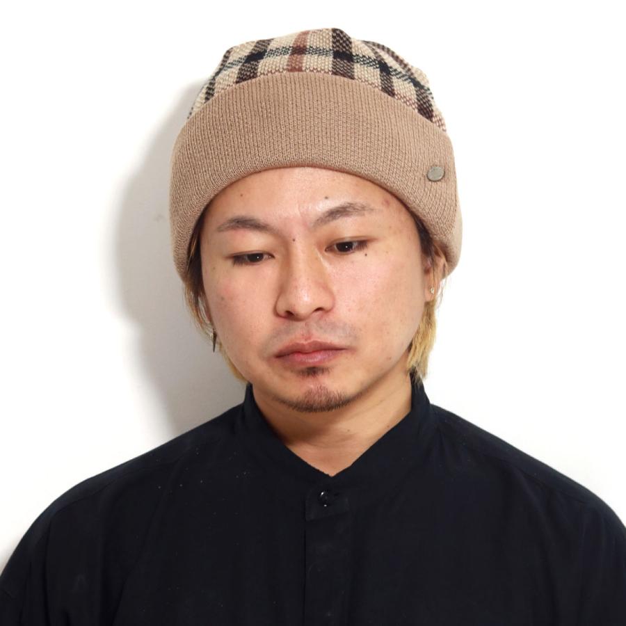 DAKS ハウスチェック ダックス ニット メンズ ニット帽 チェック 英国