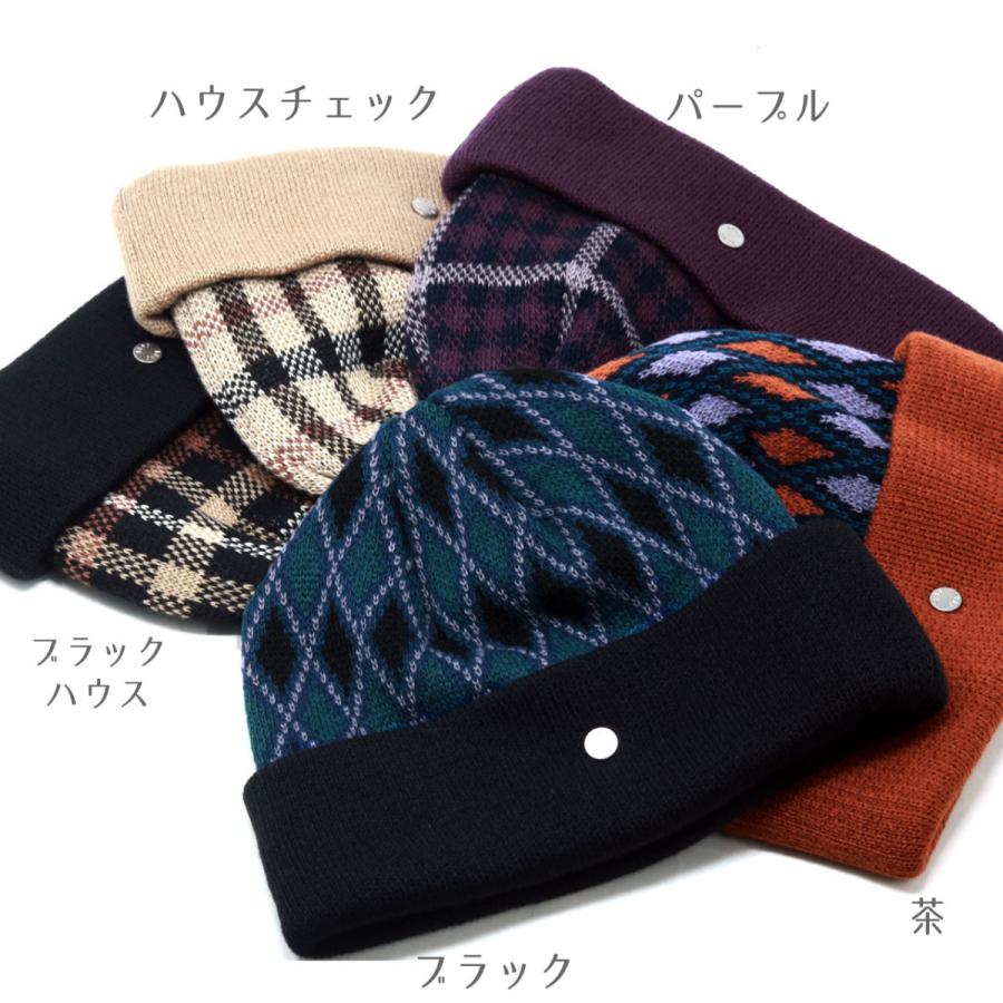 DAKS（ダックス） ハウスチェック ニット メンズ ニット帽 チェック