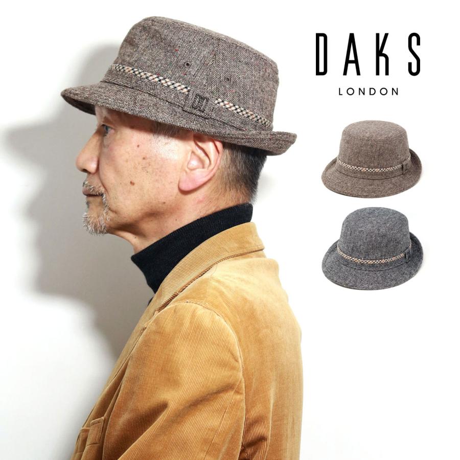 ダックス ハット ツイード アルペンハット メンズ DAKS 紳士 ハット