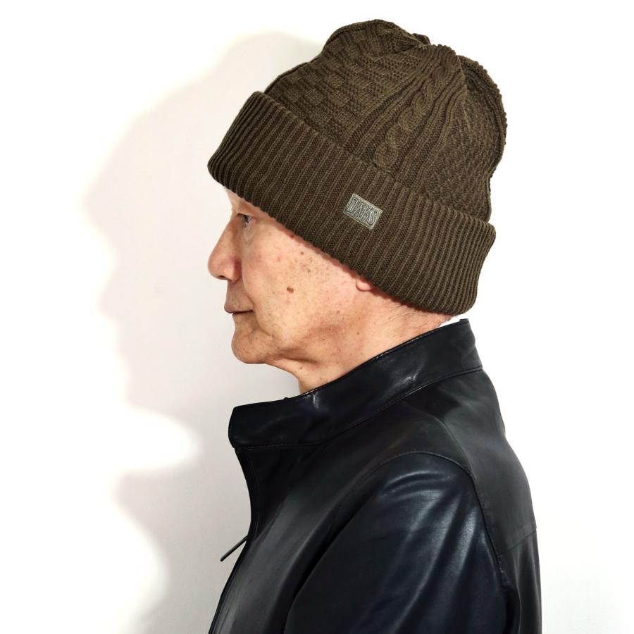 DAKS（ダックス） ウール ニット帽 メンズ ワッチ メンズ 冬 帽子