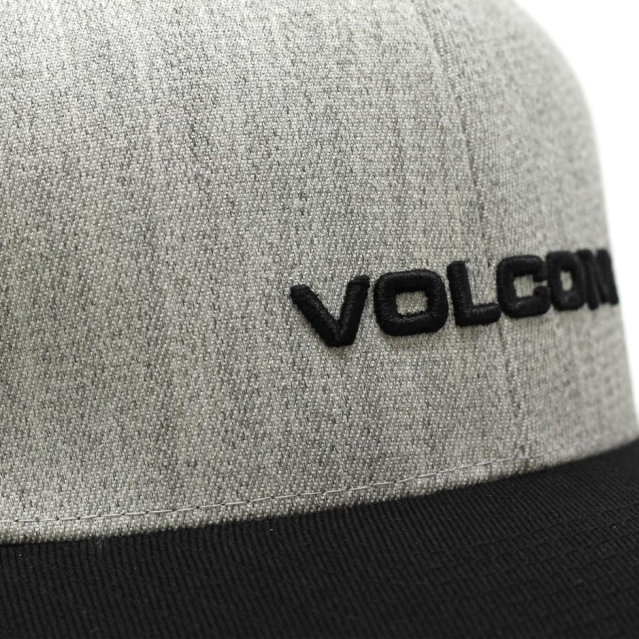 Volcom グレー チェック ベースボールキャップ VOLCOM ボルコム キャップ メンズ EURO XFIT CAP 帽子 ベース