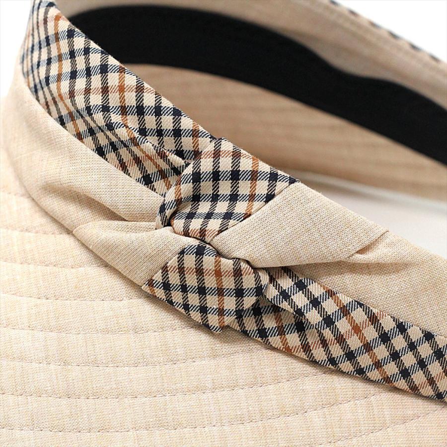 DAKS サンバイザー UVカット レディース uv加工 バイザー 紫外線