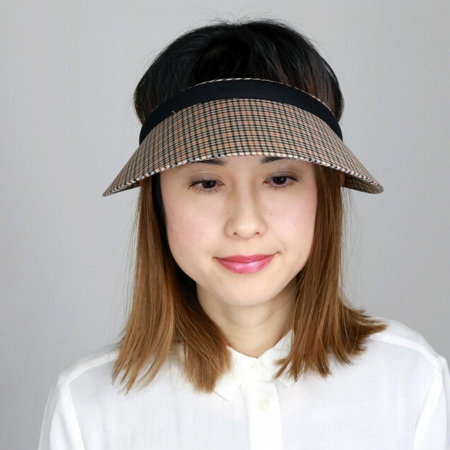 クリップバイザー レディース UV DAKS バイザー ダックス チェック 日本製 サンバイザー 日よけ 女性 プレゼント 旅行 春夏