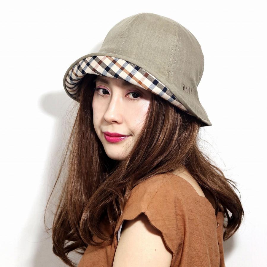 DAKS ダックス　ハット　リボン　日本製 DAKS レディース 帽子 春夏 擬麻 涼しい 通気性良い 日よけ