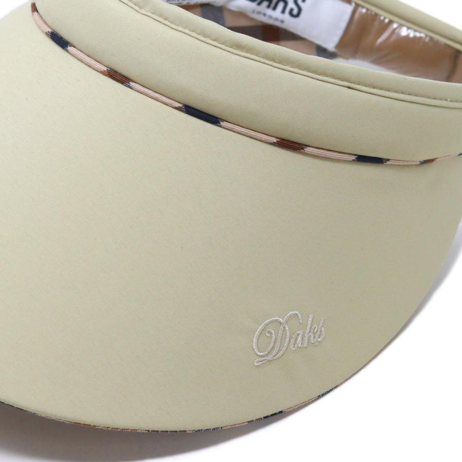 DAKS（ダックス） クリップサンバイザー UVカット 撥水加工 チェック