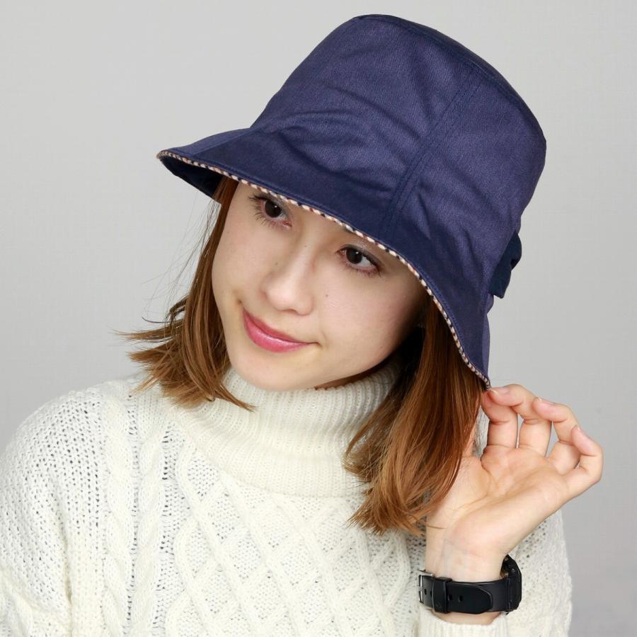 英国ブランド レディース 帽子 Daks お洒落 ミセス 秋冬 チェック リボン 日本製 エレガント 日よけ ハット ダックス チューリップハット ネイビー D59 013 Elehelm帽子通販専門店 通販 Yahoo ショッピング