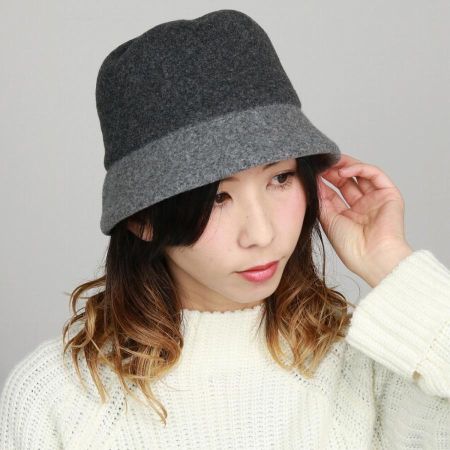 レディース ハット DAKS ウール素材 日本製 秋冬 フェルト バスク