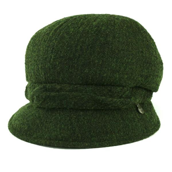 ウールガーゼ 日本製 秋冬 婦人 帽子 DAKS レディース キャスクロッシェ ダックス 上品/グリーン