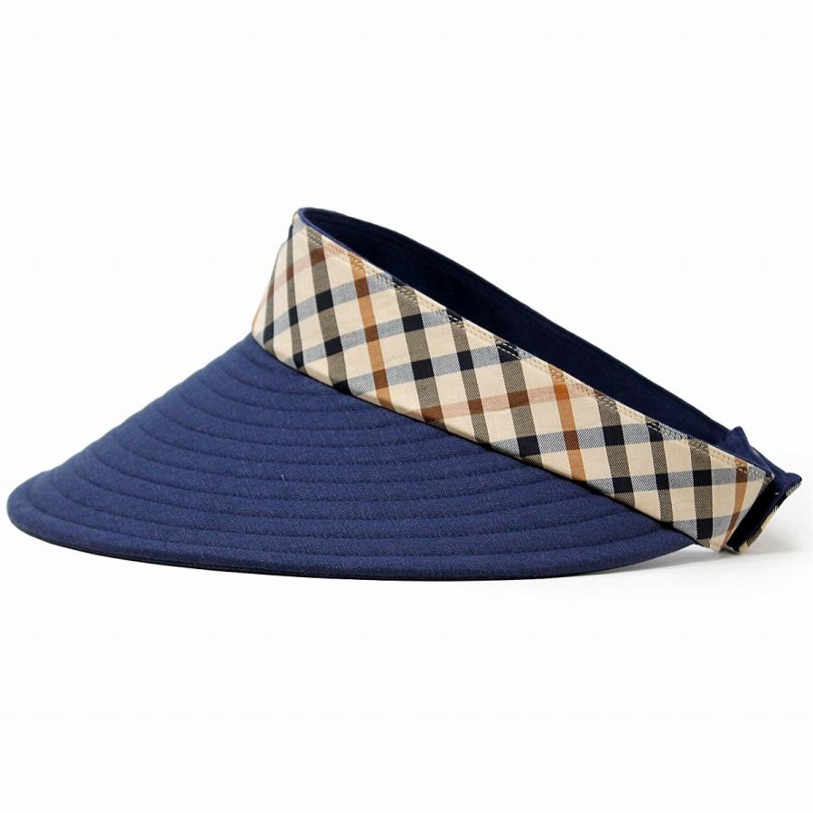 訳あり 新品 DAKS LONDON ダックス 日本製　サンバイザー DAKS サンバイザー レディース 春夏 紫外線対策 ダックス