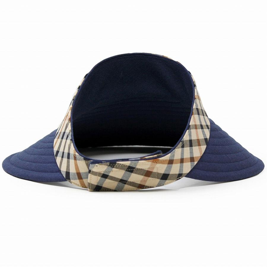 DAKS（ダックス） 広つば クルクルバイザー 女性 日除け 手洗い可