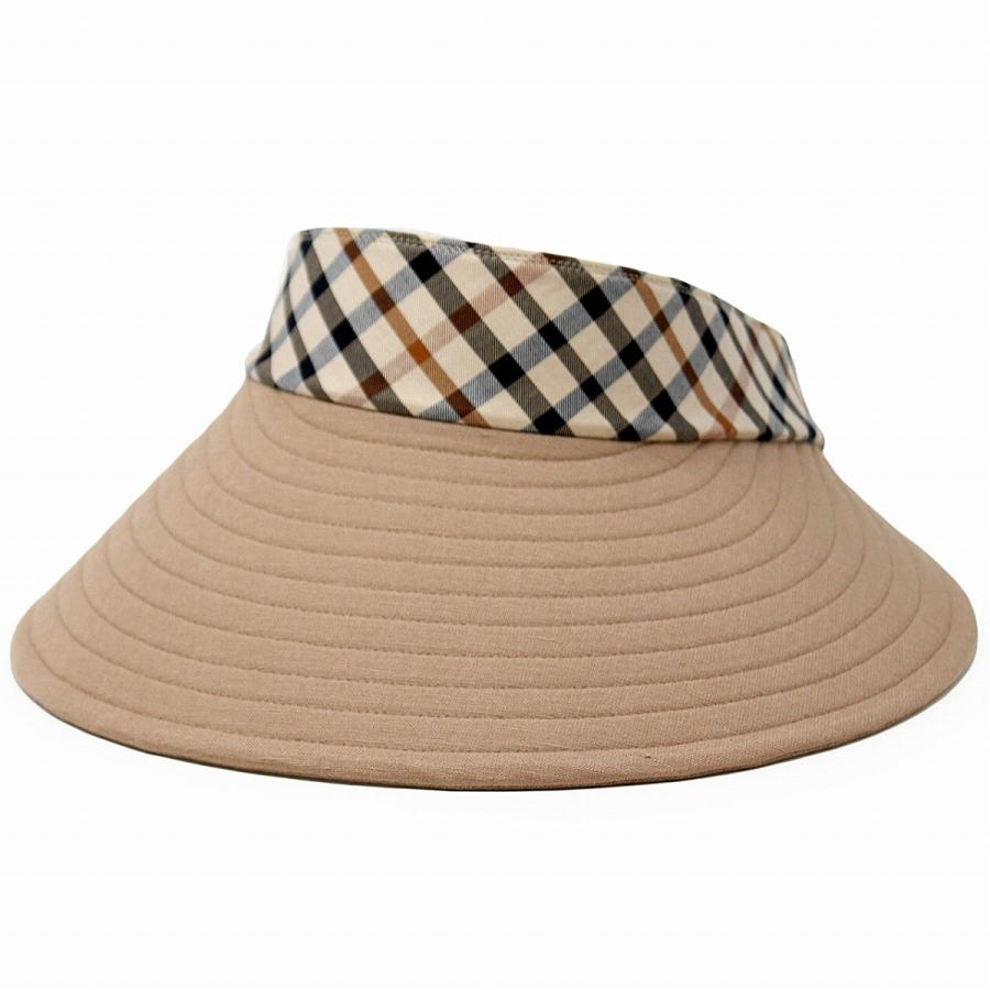 DAKS（ダックス） サンバイザー レディース 広つば 大きい UVカット