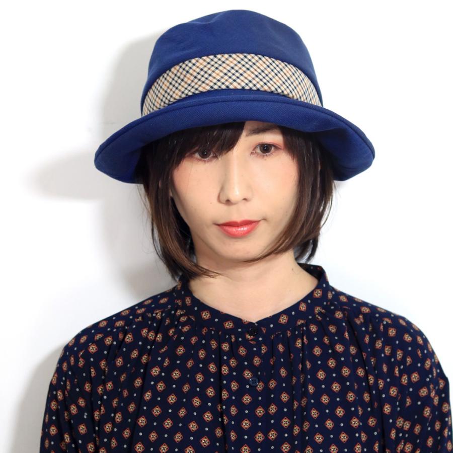 DAKS ダックス　ハット　リボン　日本製 帽子 ダックス 中折れハット へリンボン メンズ daks 帽子 秋冬
