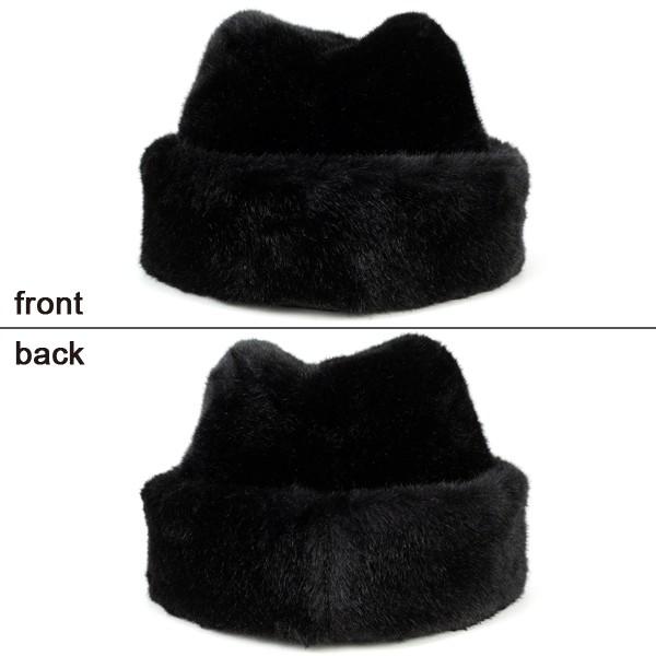 ファー 帽子 メンズ レディース 兼用 フェイクファー 秋冬 キャップ