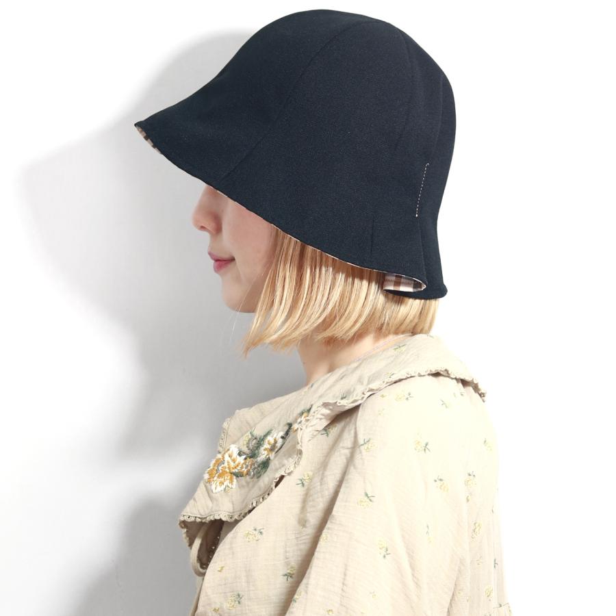 DAKS レディースハット リバーシブル チェック柄 春夏 帽子 DAKS レディースハット リバーシブル チェック柄 春夏 帽子