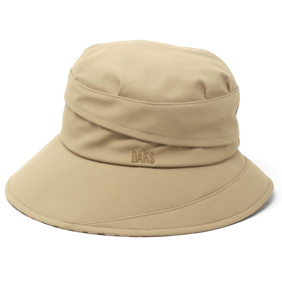 DAKS ダックス レディース 57cm ベージュ チェック柄 バケットハット DAKS（ダックス） ハット ダウンブリム 春夏 レディース用 チェック柄