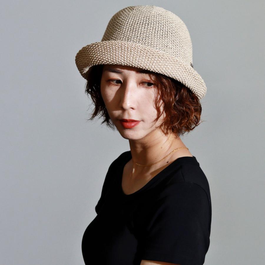 DAKS（ダックス） レディース 帽子 春夏 擬麻 涼しい 通気性良い 日よ