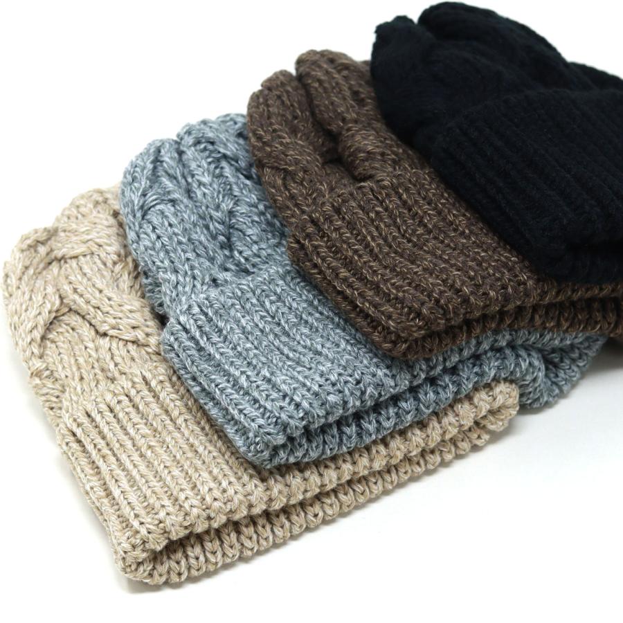 DAKS（ダックス） ニット帽 レディース ケーブル編みニット 1/7