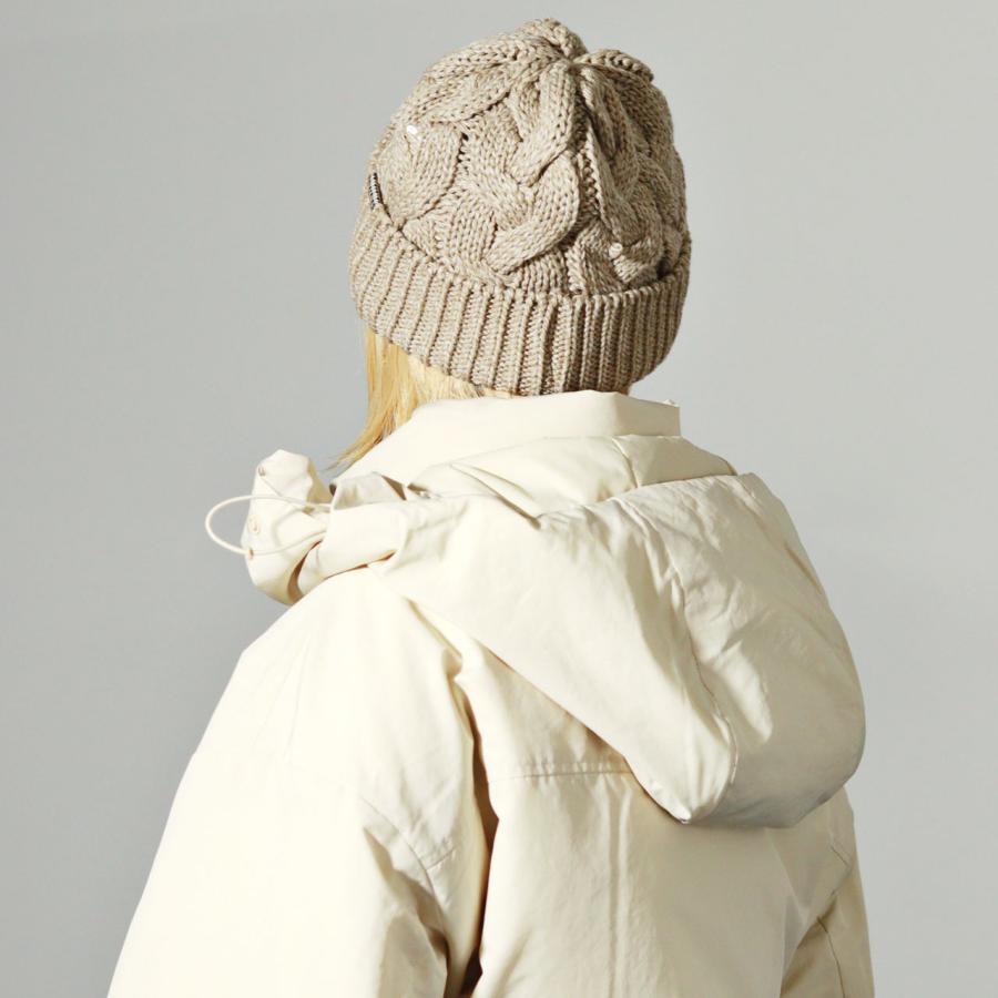 DAKS（ダックス） ニット帽 レディース ケーブル編みニット 1/7