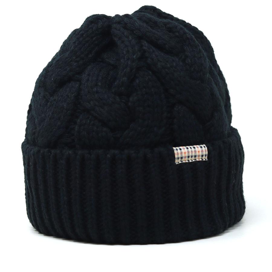 DAKS（ダックス） ニット帽 レディース ケーブル編みニット 1/7