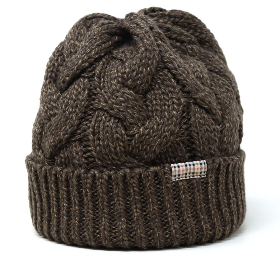 DAKS（ダックス） ニット帽 レディース ケーブル編みニット 1/7